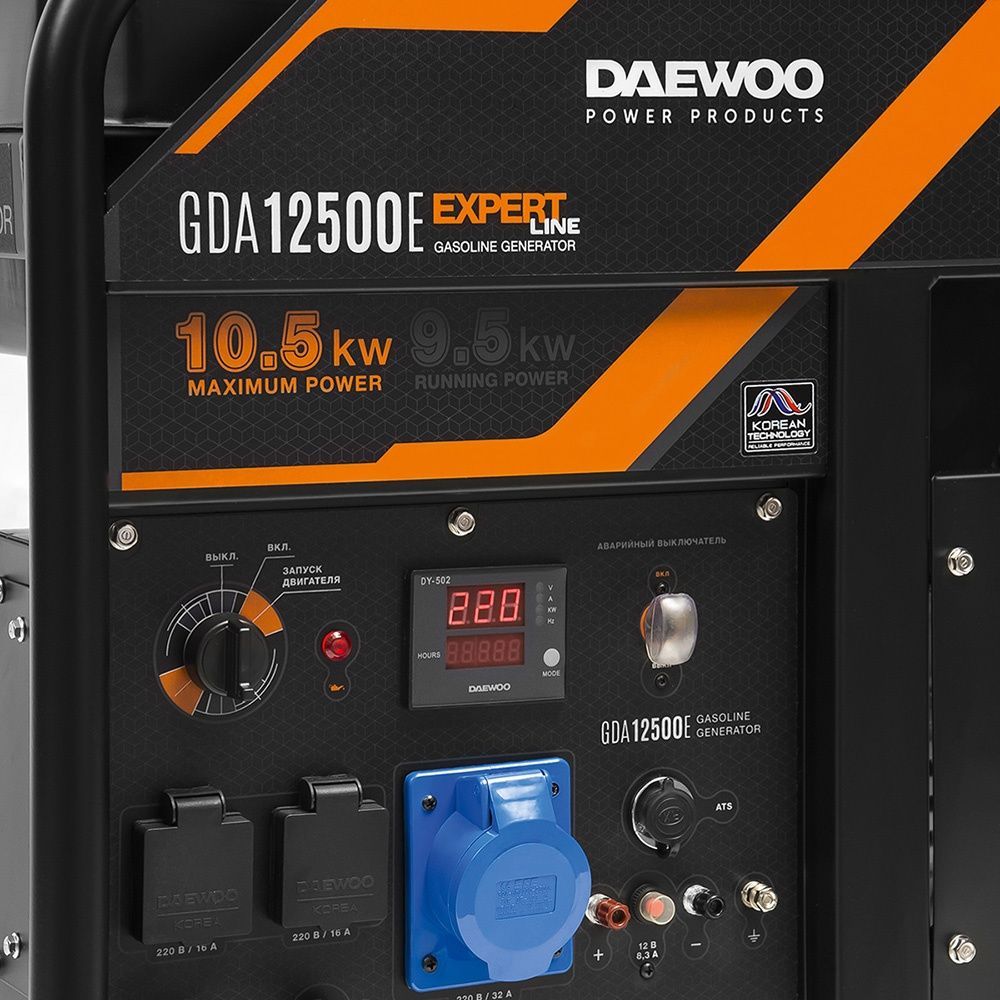 Бензиновий генератор Daewoo GDA 12500E 732631 фото